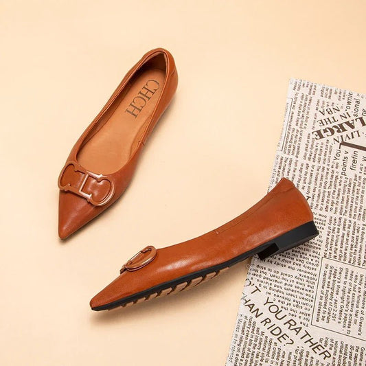 CH Pure Simple Women's Pointed Toe Flat Shoes - itzy bitsy