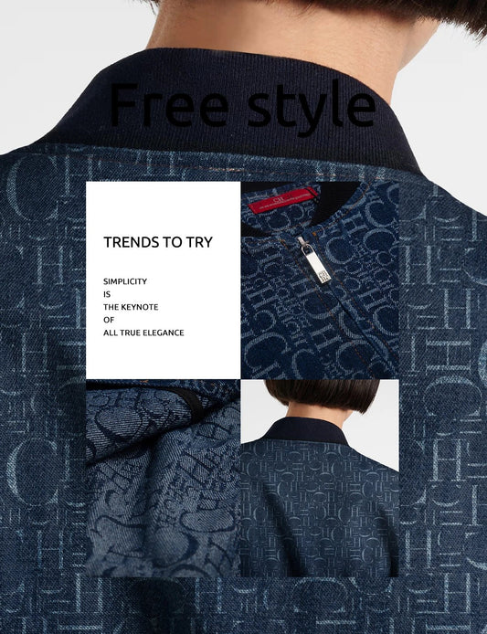 CHCH Women's Denim Casual Bomber Jacket - itzy bitsy