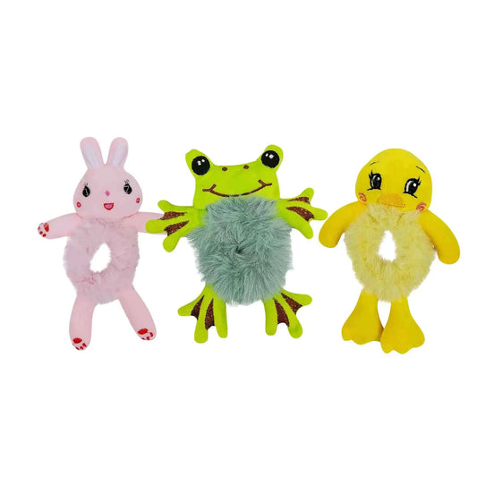 Cute 3D Cartoon Plush Hair Tie - itzy bitsy