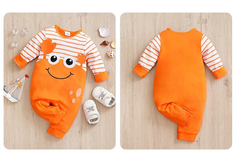 Cute Crab Cotton Jumpsuit - itzy bitsy
