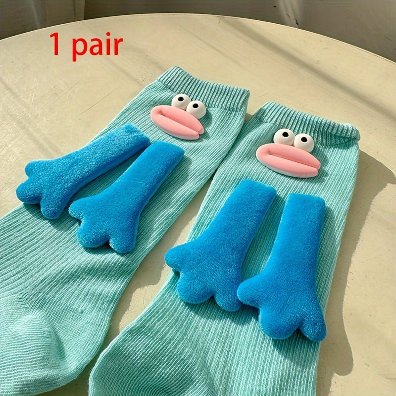 Cute & Funny Hand Mid Tube Socks - itzy bitsy