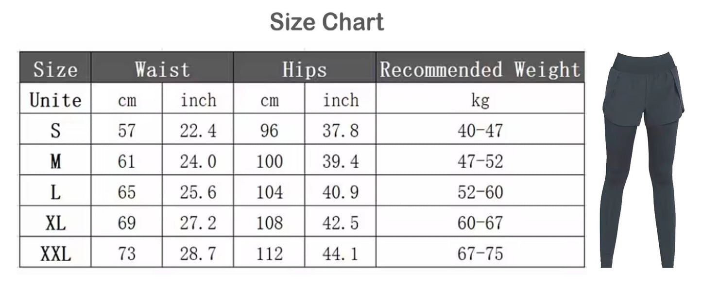 Women's High Waist Elastic Sports Legging with fake Short - itzy bitsy