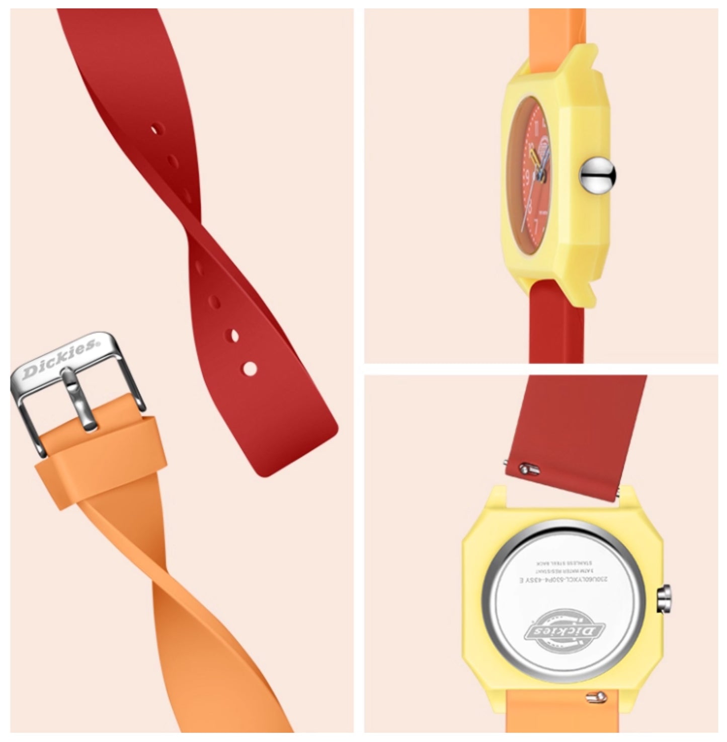 Dickies Women's Bubble Gum Series Small Square Quartz Watch CL-529