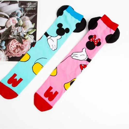 Disney Mickey Mouse & Minnie Mouse Knee Length Socks - itzy bitsy