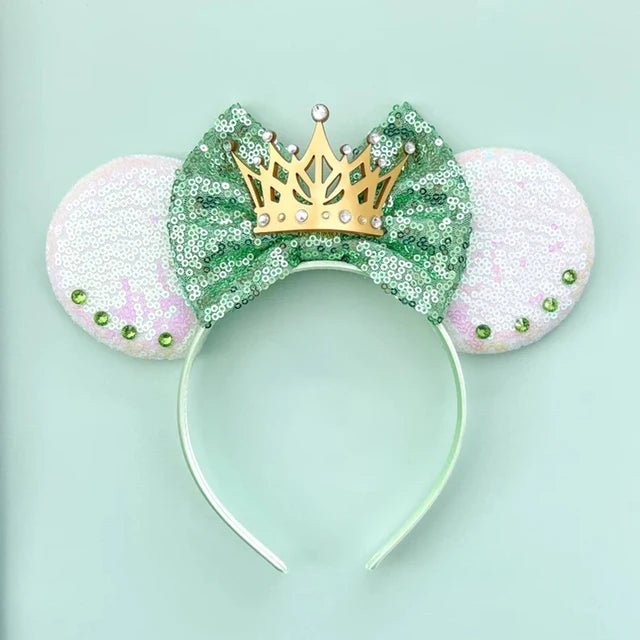 Disney Princesses Headband Bow Sequins Hair Accessories - itzy bitsy