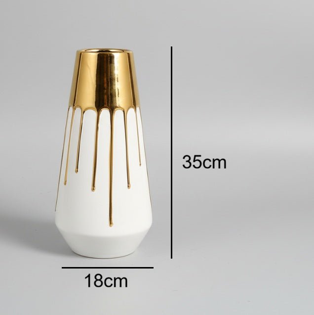 Home Decor Gilded Ceramic Vases - itzy bitsy