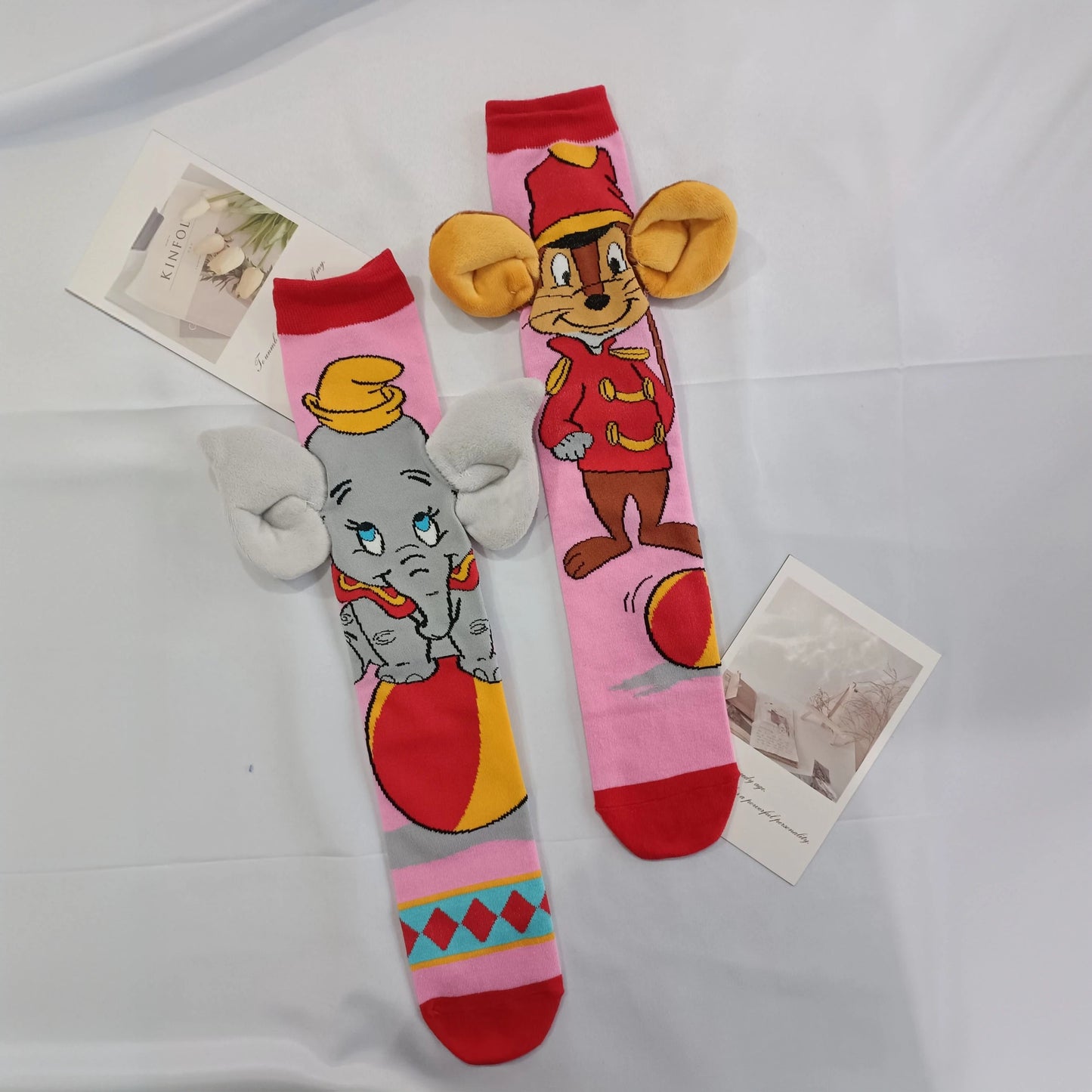 Dumbo & Timothy Cute Knee Length Socks - itzy bitsy