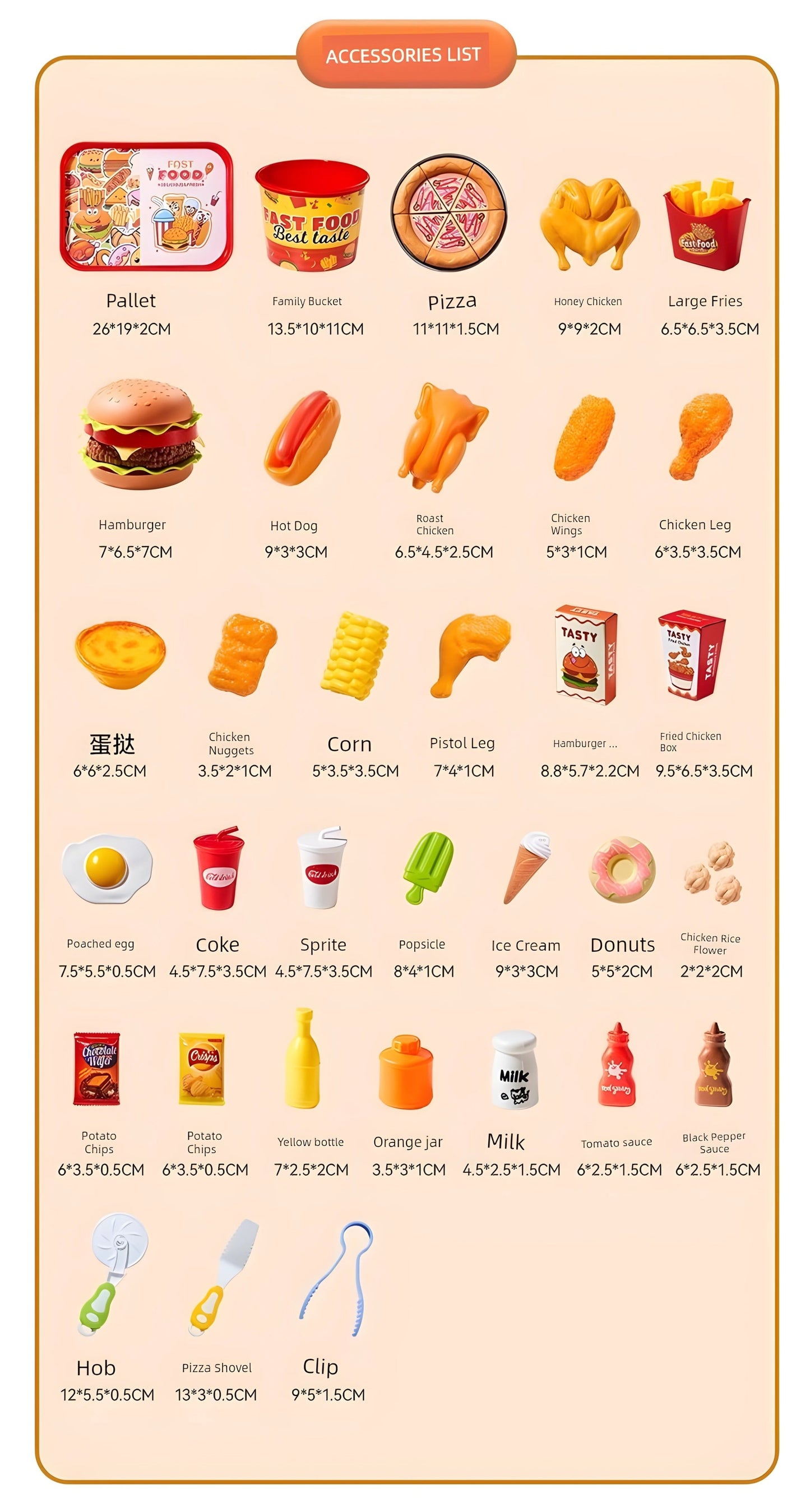 Fast Food Meal Playset - itzy bitsy