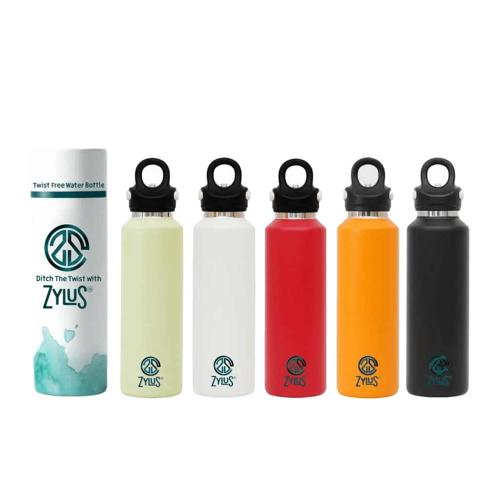 Stainless Steel Insulated Twist Free Water Bottle - 600ml - itzy bitsy