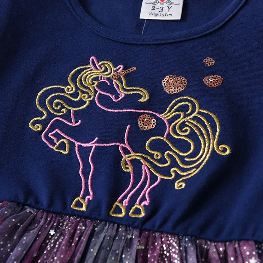 Girls Ruffles Long Sleeve Dress - itzy bitsy