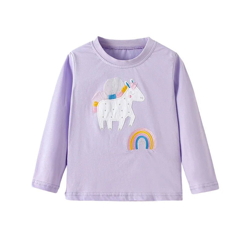 Girls Unicorn Rainbow Long Sleeve - itzy bitsy