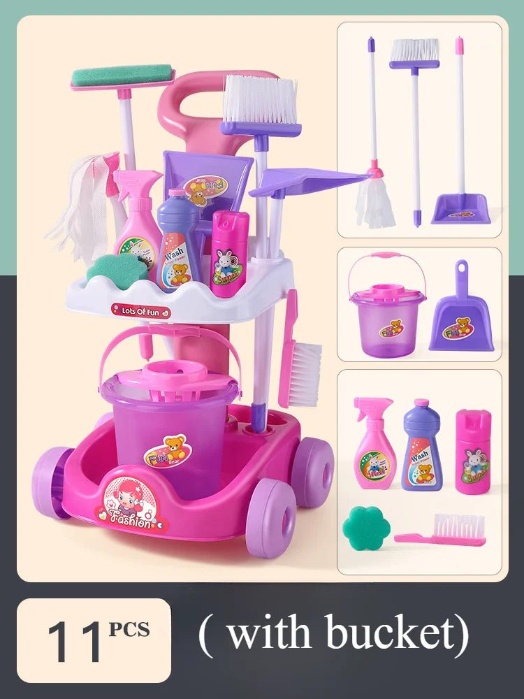 Housekeeping Cleaning Trolley Playset - itzy bitsy