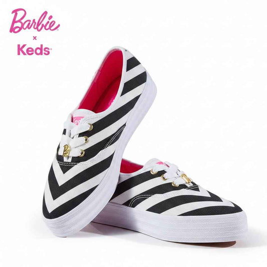 Barbie x Keds Point Striped Platform Sneakers
