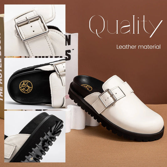 Leather Versatile Women's Mule - itzy bitsy