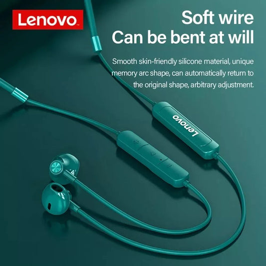 Lenovo SH1 Wireless Magnetic Neckband Headset With Mic - itzy bitsy