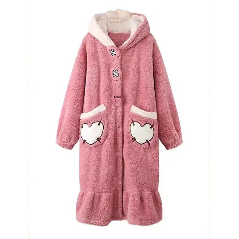 Mangle the Fox Coral Fleece Sleepwear Robe - itzy bitsy