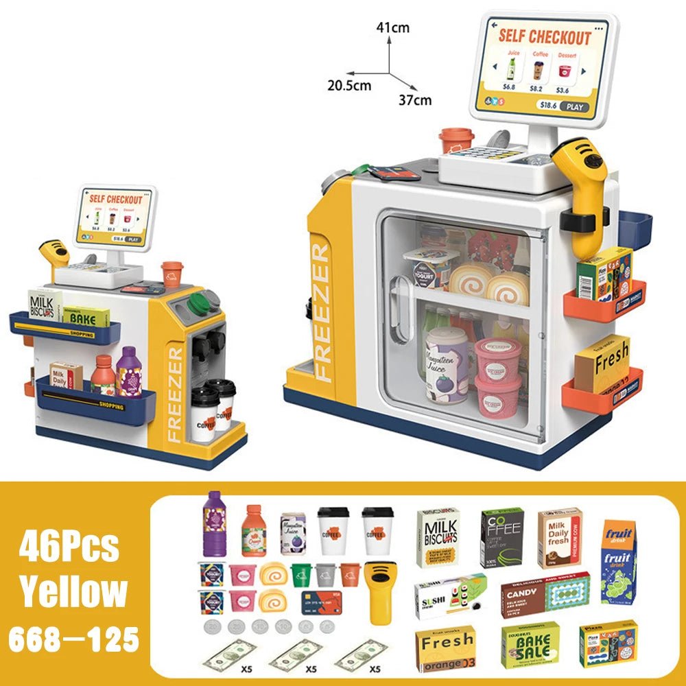 Mini Mart Cash Register Pretend Playset - itzy bitsy