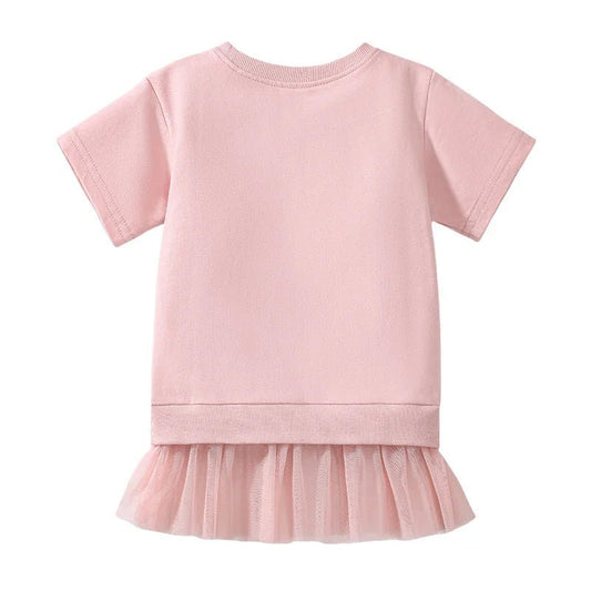 Mouse Applique Mesh Tulle T Shirt - itzy bitsy