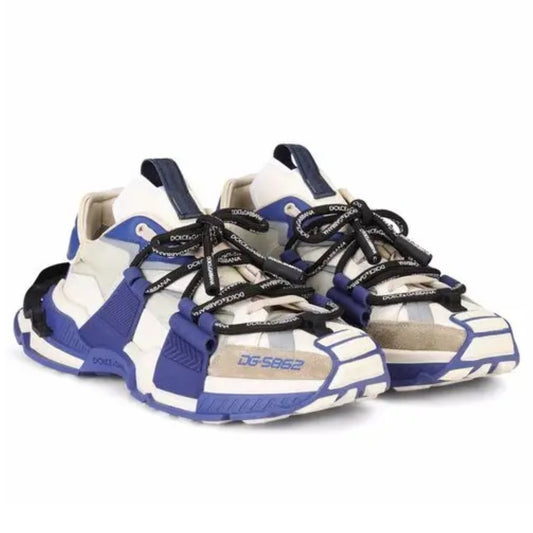 D&G Designer Inspired Space Sneakers - Navy Blue