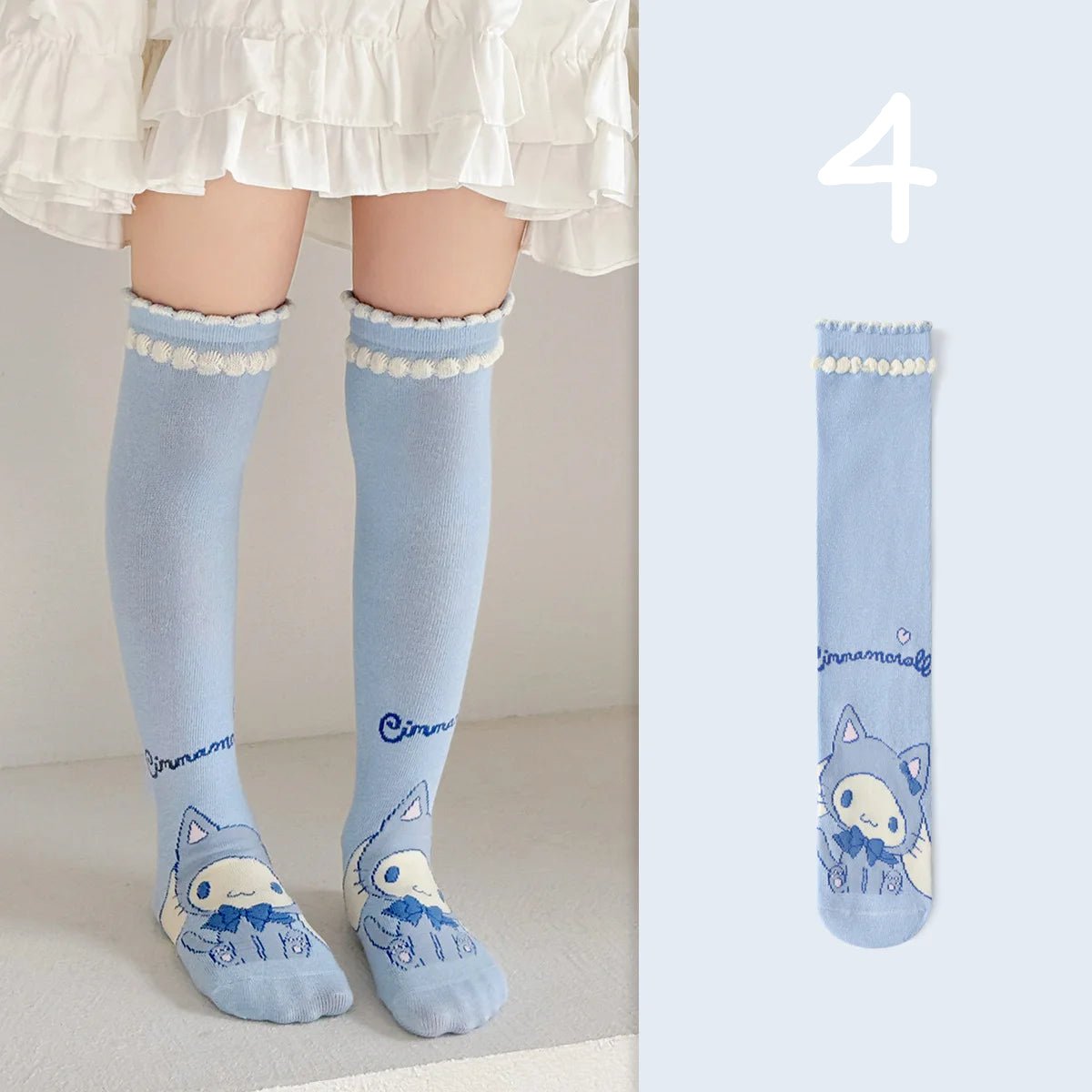 Over The Knee Cinnamoroll Socks - itzy bitsy