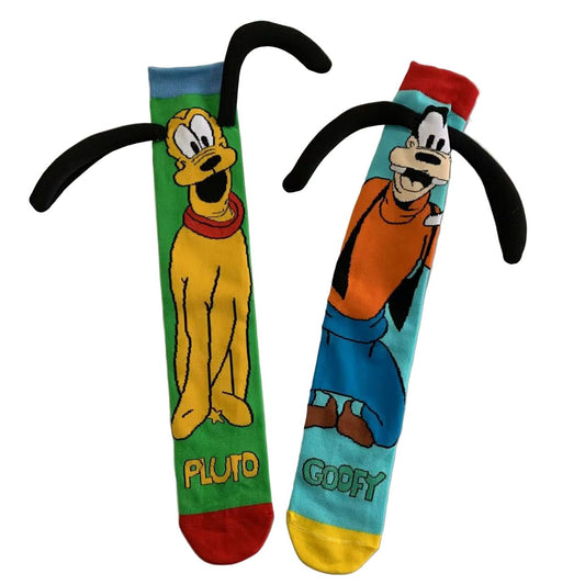 Goofy & Pluto Big Ears Knee - Length Socks - itzy bitsy
