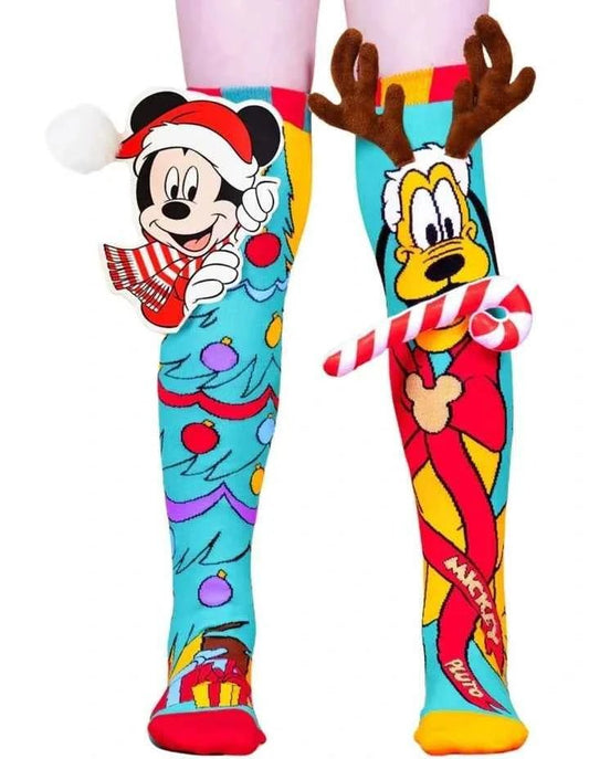 Mickey and Pluto Christmas Socks - itzy bitsy