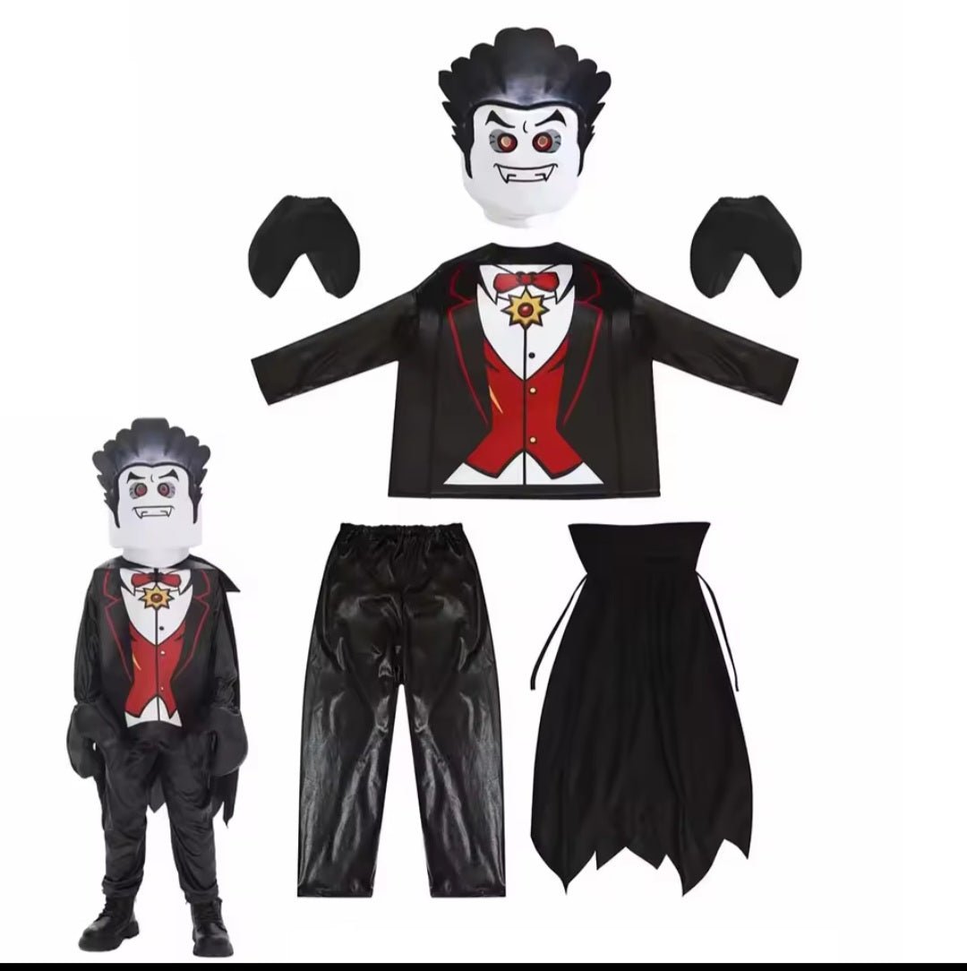 Kids Unisex Halloween Costume - Skeleton And Dracula - itzy bitsy