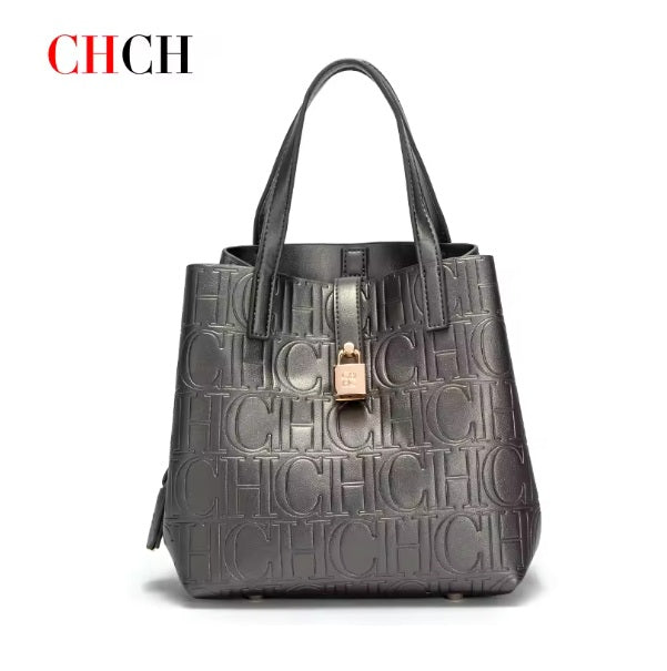 CHCH Women's Matryoshka Locked Hobo Bucket Bag