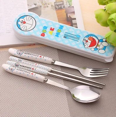 Tableware Hello Kitty, Doremon Set - itzy bitsy