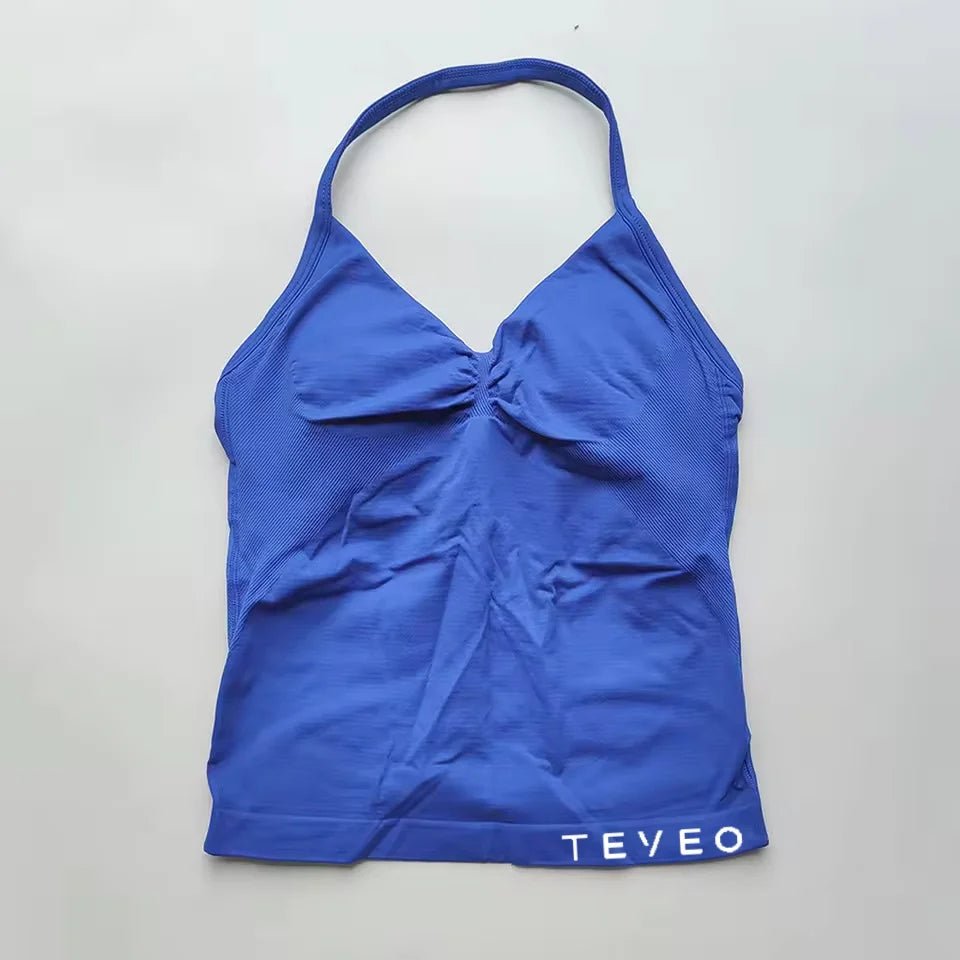 TEVEO Longline Strappy Scrunch Tank Tops - itzy bitsy