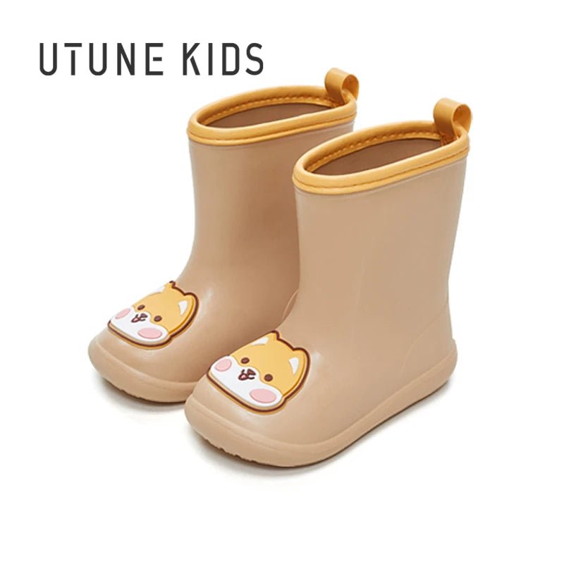 UTUNE Cartoon Stickers Children's Rain Non - slip Rubber Boots - itzy bitsy
