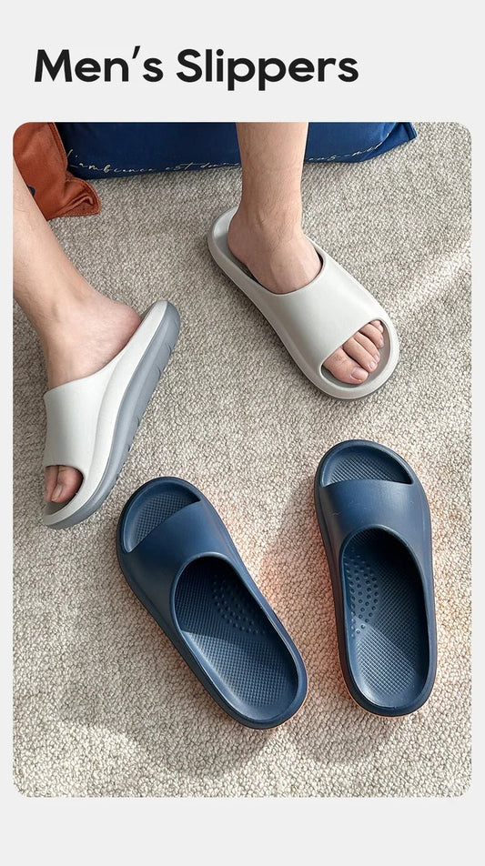 UTUNE Men's Colorblock Thick - Soled Slippers Ergonomic Design - itzy bitsy