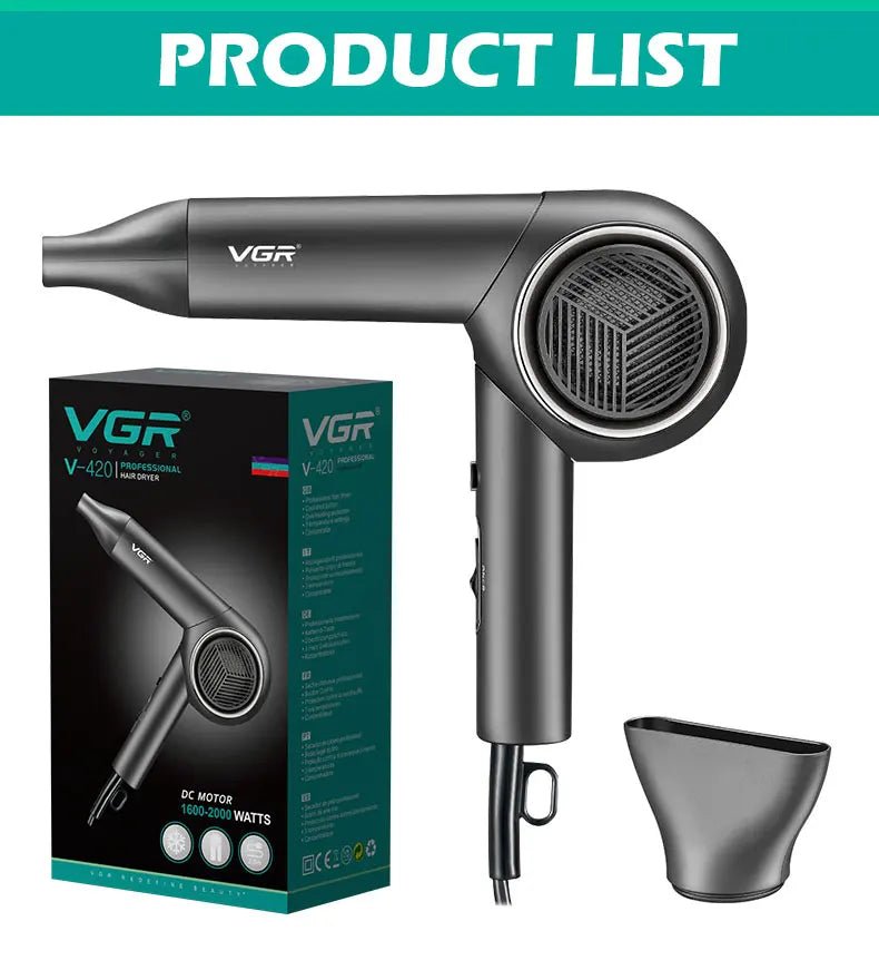 VGR Foldable Professional Hair Dryer - itzy bitsy