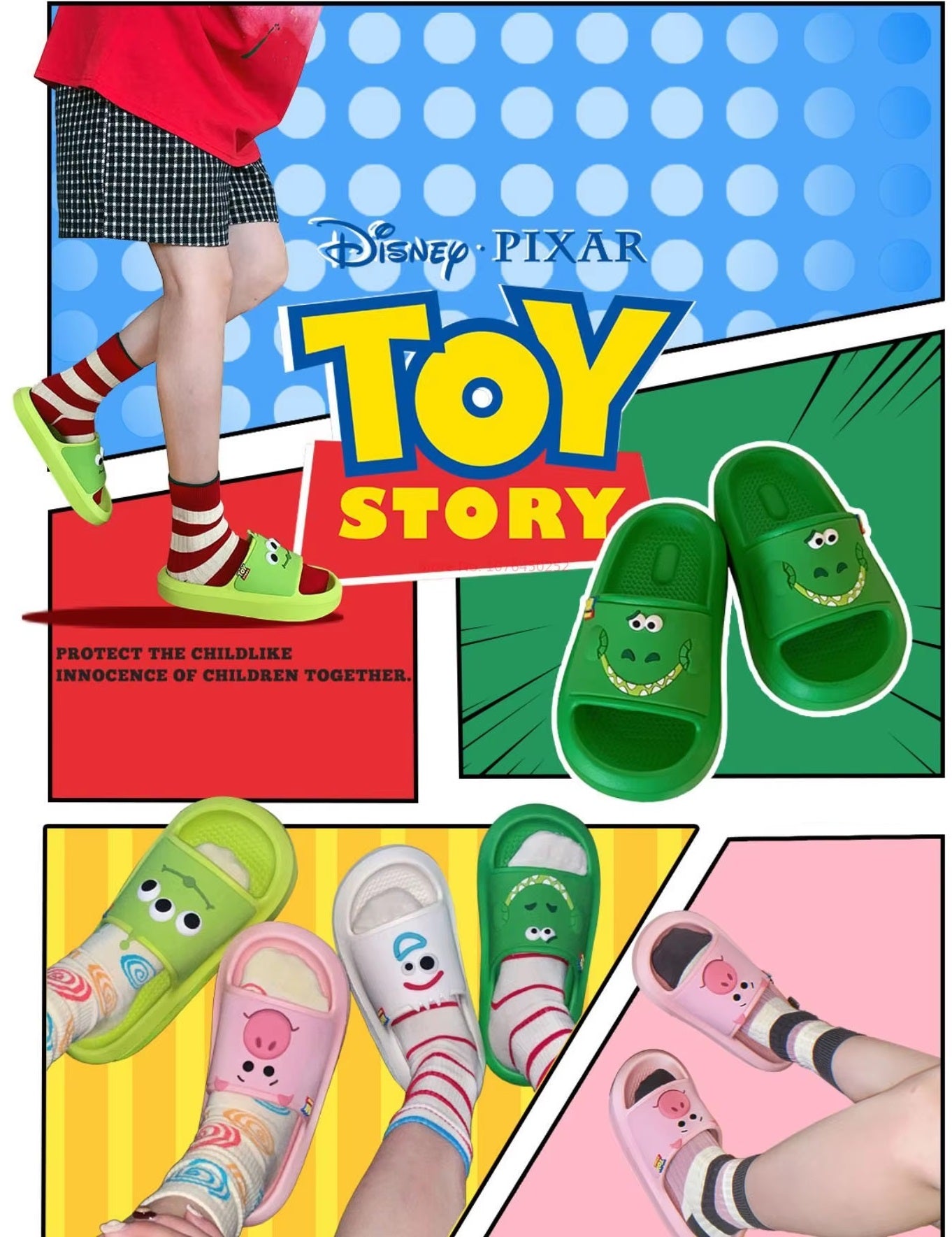 Disney Character Slippers - itzy bitsy