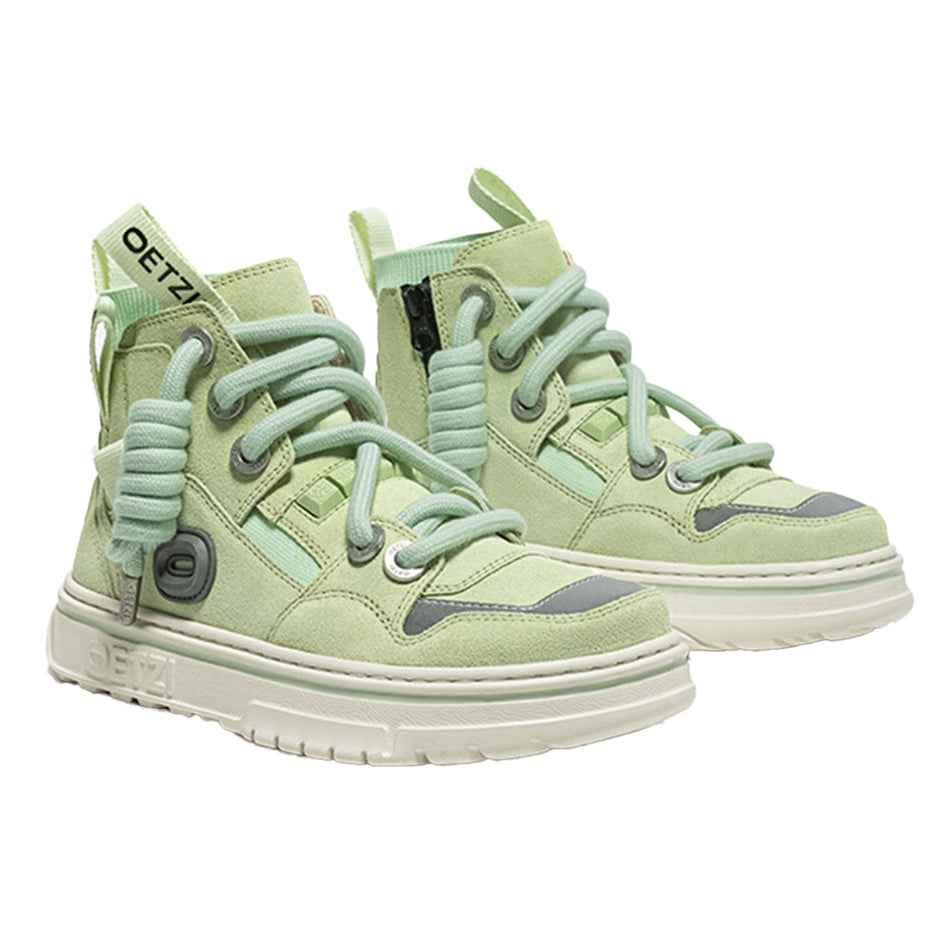 OETZI丨Ötzi Suede High-Top Platform Sneakers - Green