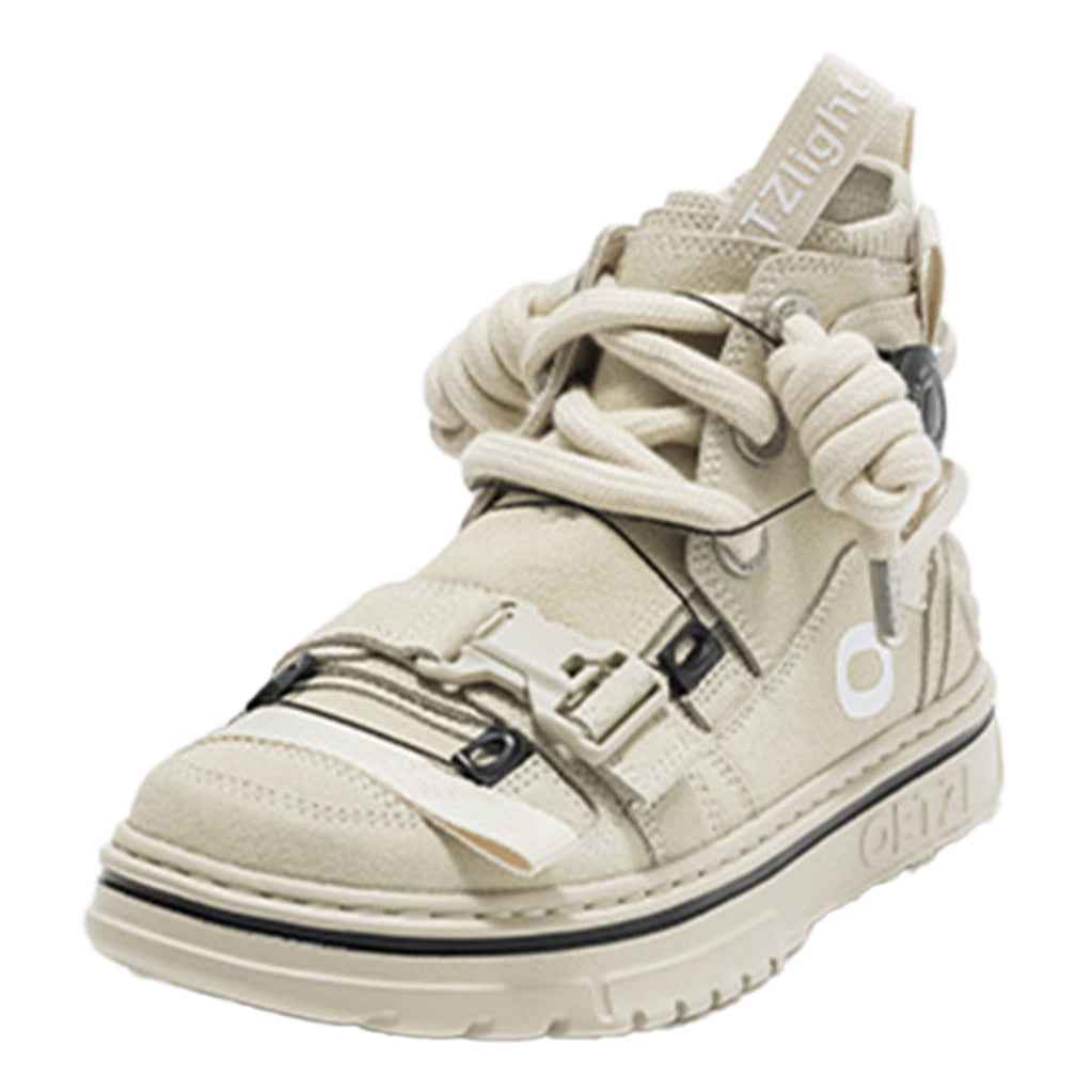 OETZI丨Ötzi Suede High-Top Platform Sneakers - Beige