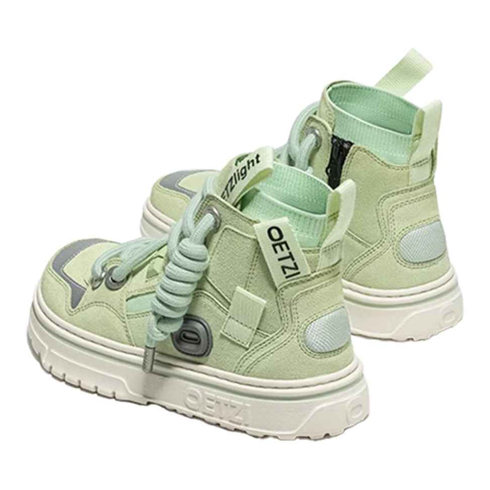 OETZI丨Ötzi Suede High-Top Platform Sneakers - Green