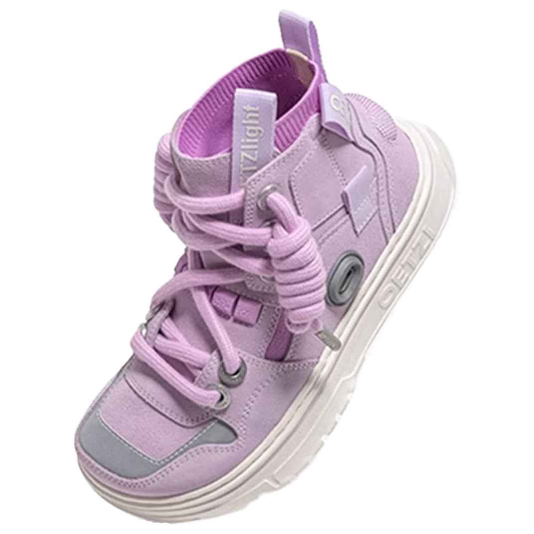 OETZI丨Ötzi Suede High-Top Platform Sneakers - Purple