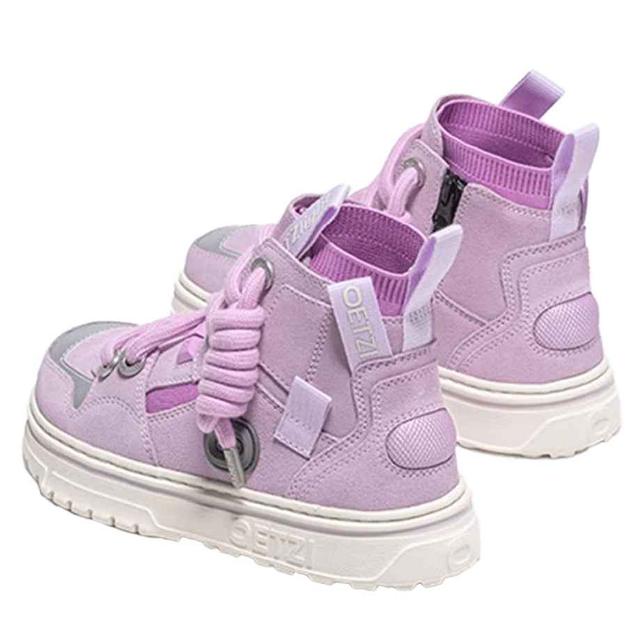 OETZI丨Ötzi Suede High-Top Platform Sneakers - Purple