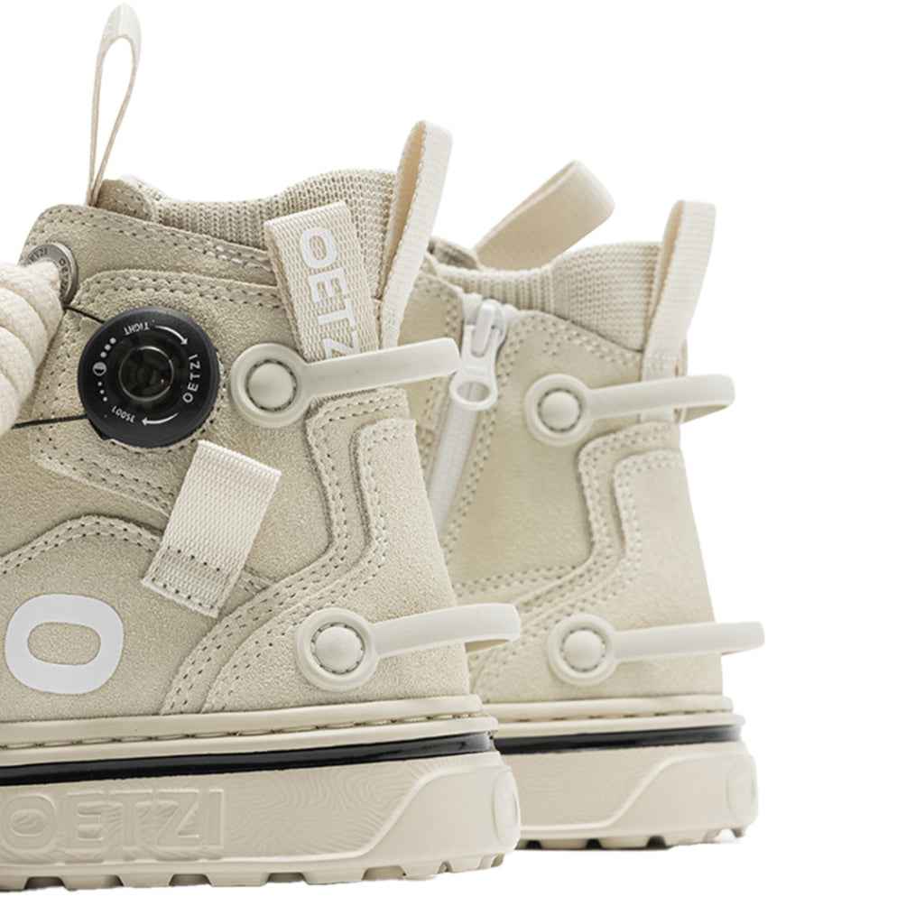 OETZI丨Ötzi Suede High-Top Platform Sneakers - Beige