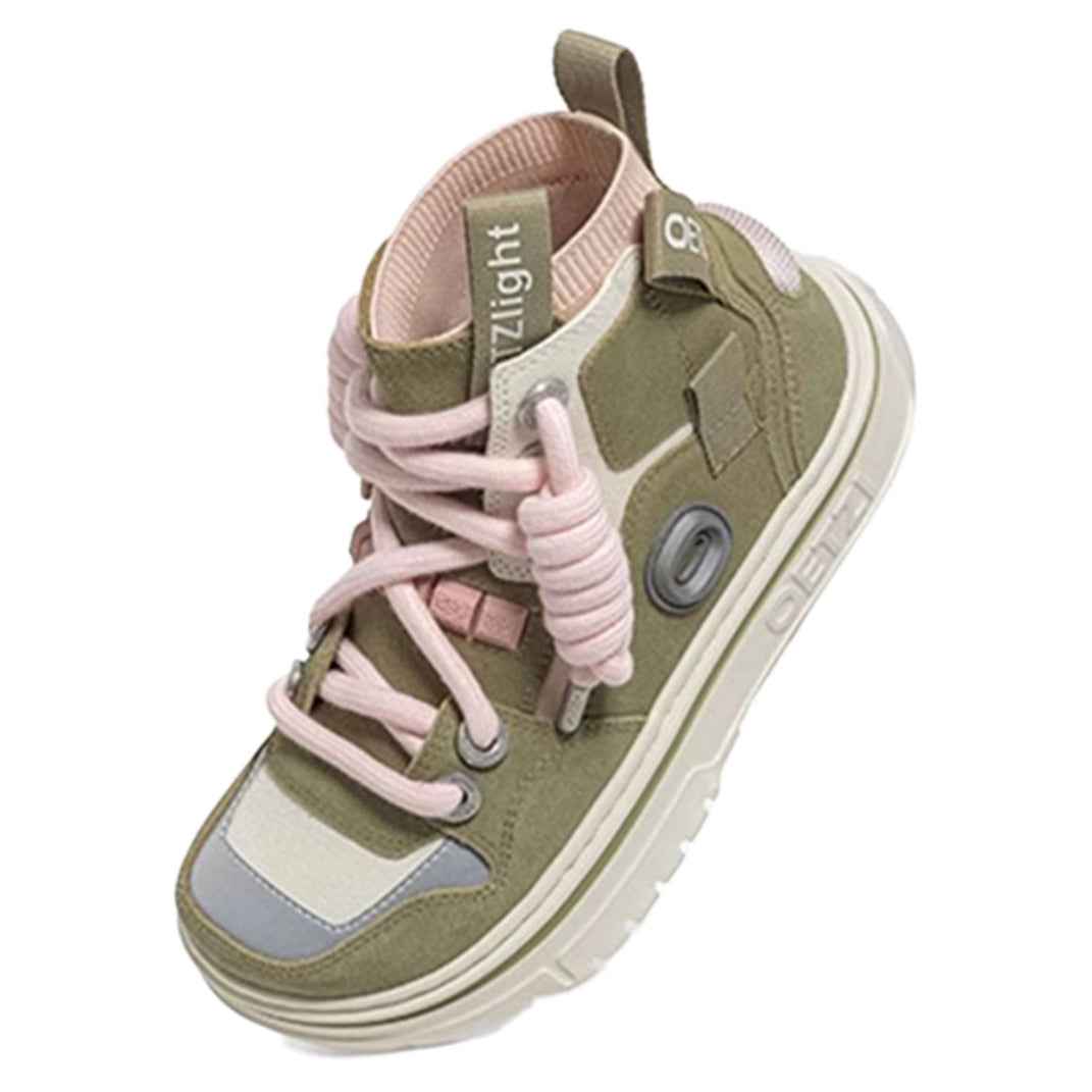 OETZI丨Ötzi Suede High-Top Platform Sneakers - Moss Green