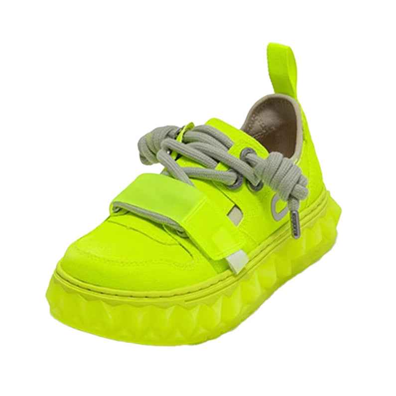 OETZI丨 Ötzi Melted Sneakers-Fluorescent Yellow Green