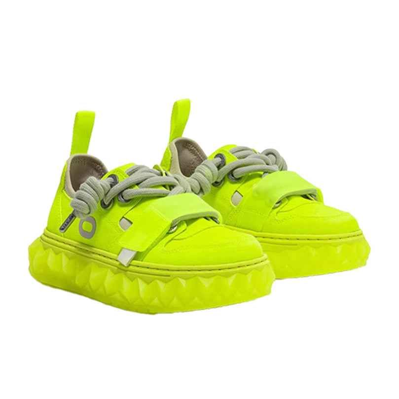 OETZI丨 Ötzi Melted Sneakers-Fluorescent Yellow Green
