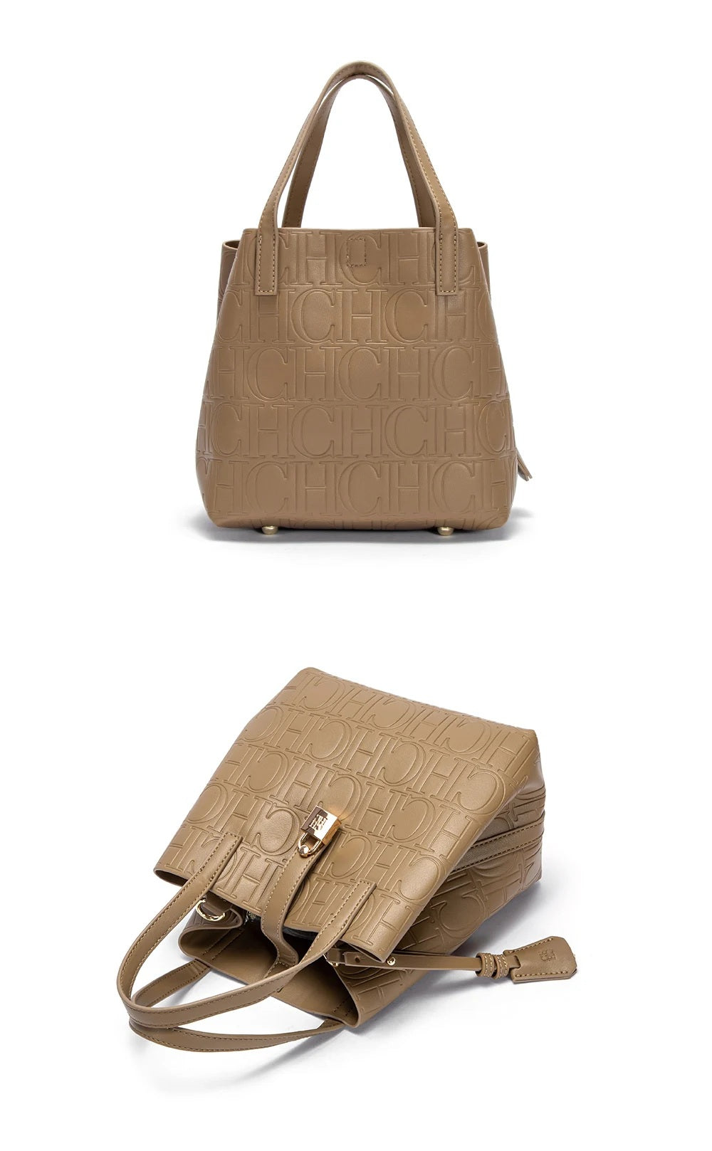 CHCH Women's Matryoshka Locked Hobo Bucket Bag