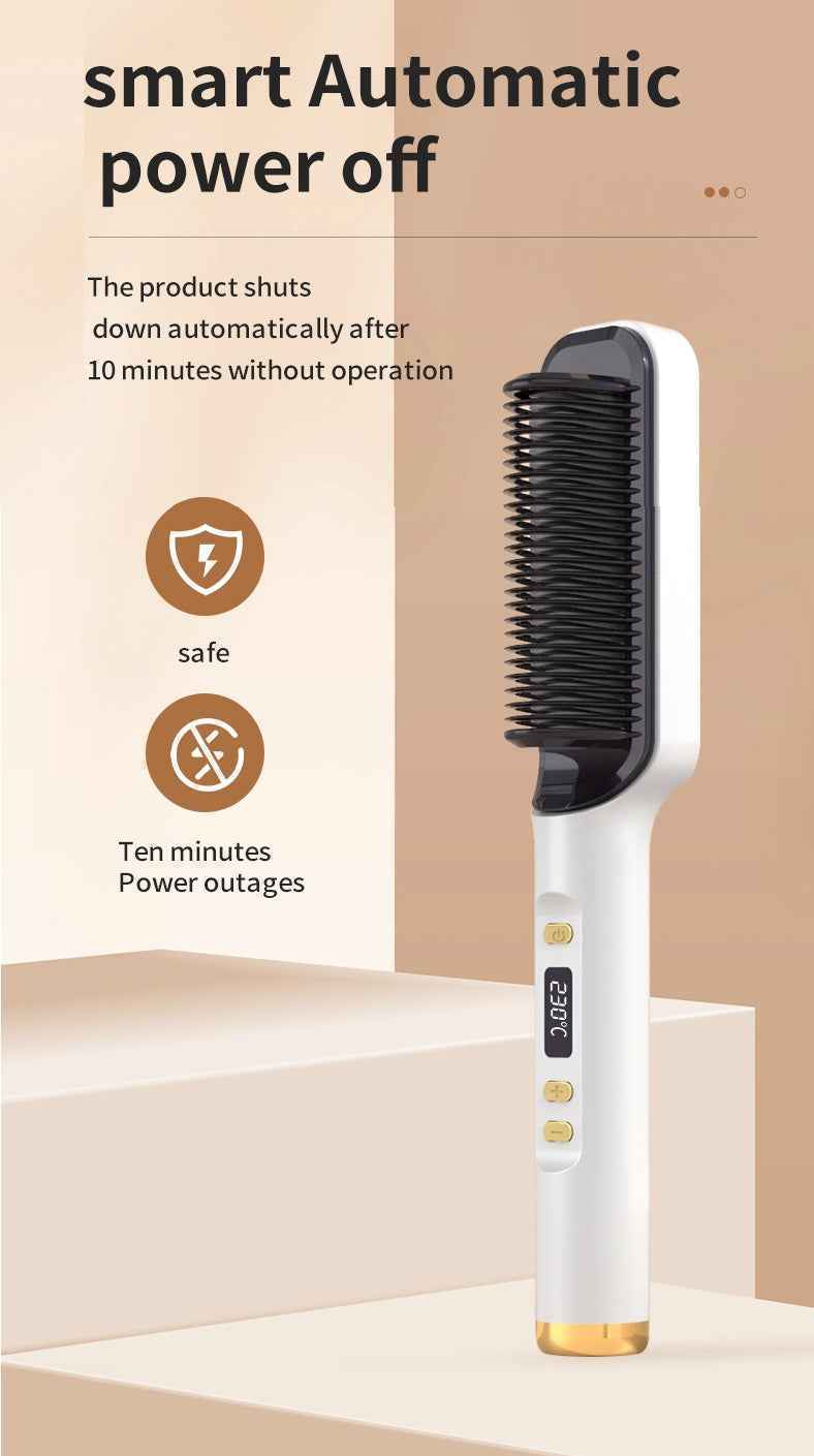 Pink Multifunctional Electric Hair Straightening Comb (Copy)