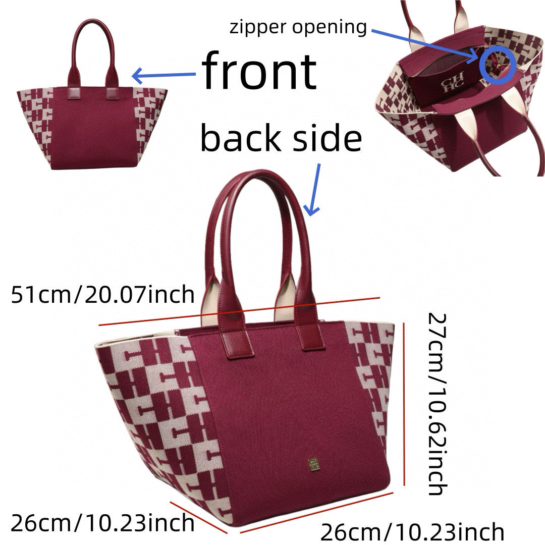 CHCH Vintage Women's Large Capacity Woven Bag