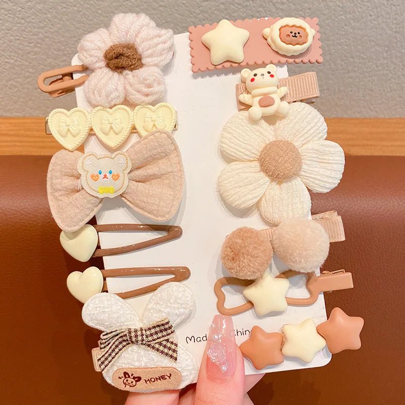 14PCS Set Fashionable French Hair Clips - Side Barrettes - itzy bitsy