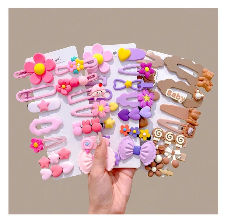 14PCS Set Fashionable French Hair Clips - Side Barrettes - itzy bitsy
