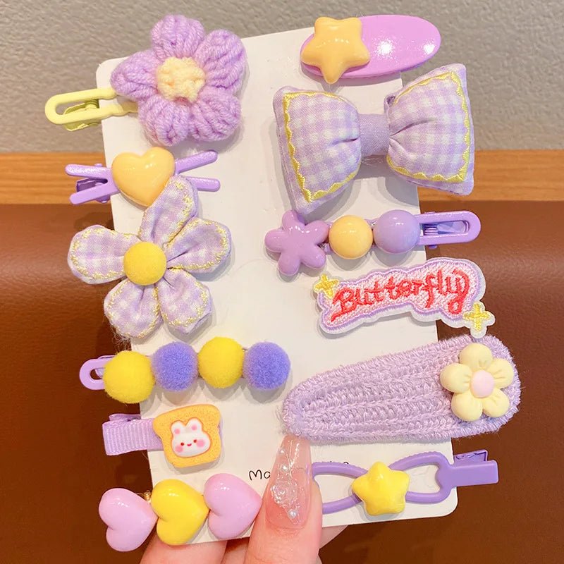 14PCS Set Fashionable French Hair Clips - Side Barrettes - itzy bitsy