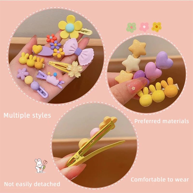 14PCS Set Fashionable French Hair Clips - Side Barrettes - itzy bitsy